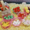 1/12 Cute Dollhouse Hand-Woven Vegetable Food Basket Dolls Miniature Decoration