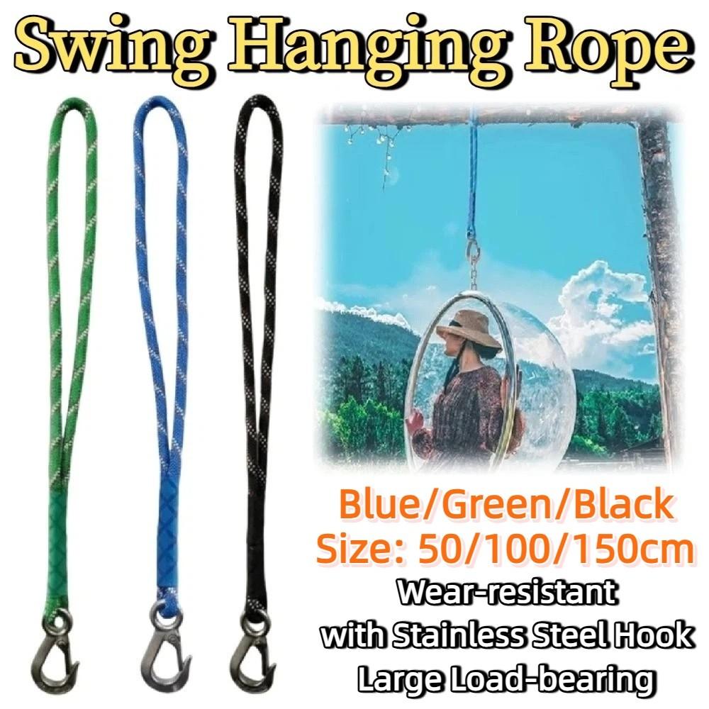 50/100/150cm Swing Hanging Rope Heavy Duty Polyester Sling Indoor Outdoor Swing