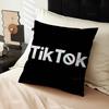 Подушка с логотипом T-TikToks Аниме-подушка Подушка для изголовья дивана-кровати Чехол для подушки Чехол для подушки 45x45 см Мода