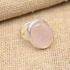 Rose Quartz Gemstone 925 Sterling Silver Handmade Wonderful Jewelry Ring