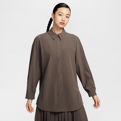 Nike Dri Fit Shirt Women's Ore Gray/Baroque Brown
