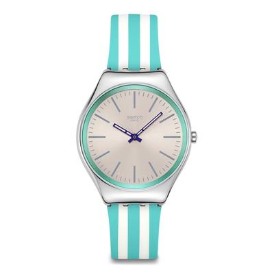 Часы Swatch SKIN IRONY BEACH HOUR, SYXS160, Унисекс, Зеленый