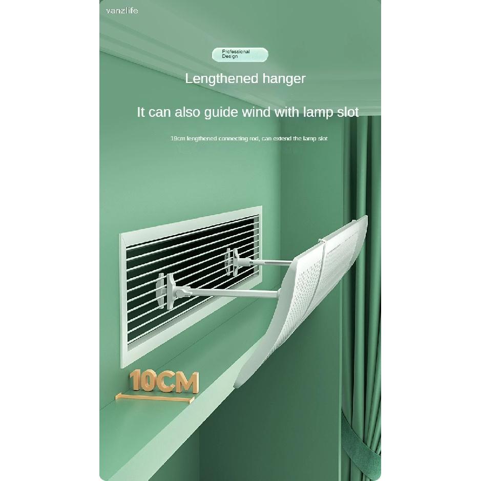 Central Air Conditioning Windshield Anti-Direct Blowing Adjustable Air Outlet Universal Air Conditioner Baffle Wind Deflector