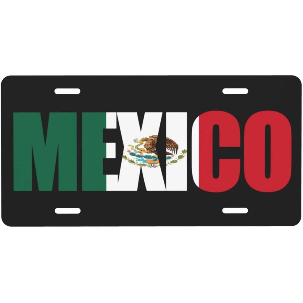 Vintage Plaque America Mexico Poland Ireland National Flags License Plates Metal Tin Signs Garage Bar Pubs Clubs Home Wall Decor
