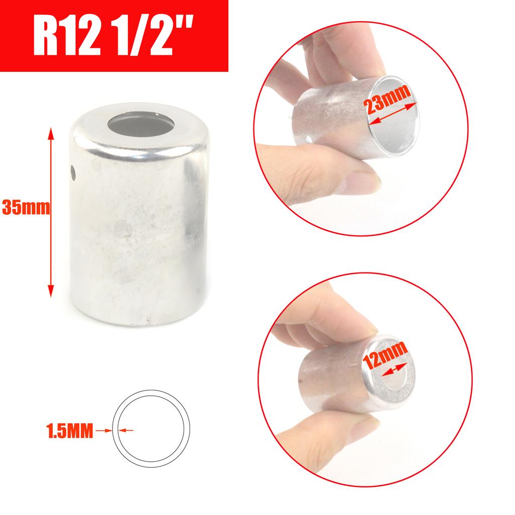 Алюминиевая обжимная гильза для шланга кондиционера R12 R134A 3/8'' 1/2'' 5/8'' 3/4'' 4 шт./упак.