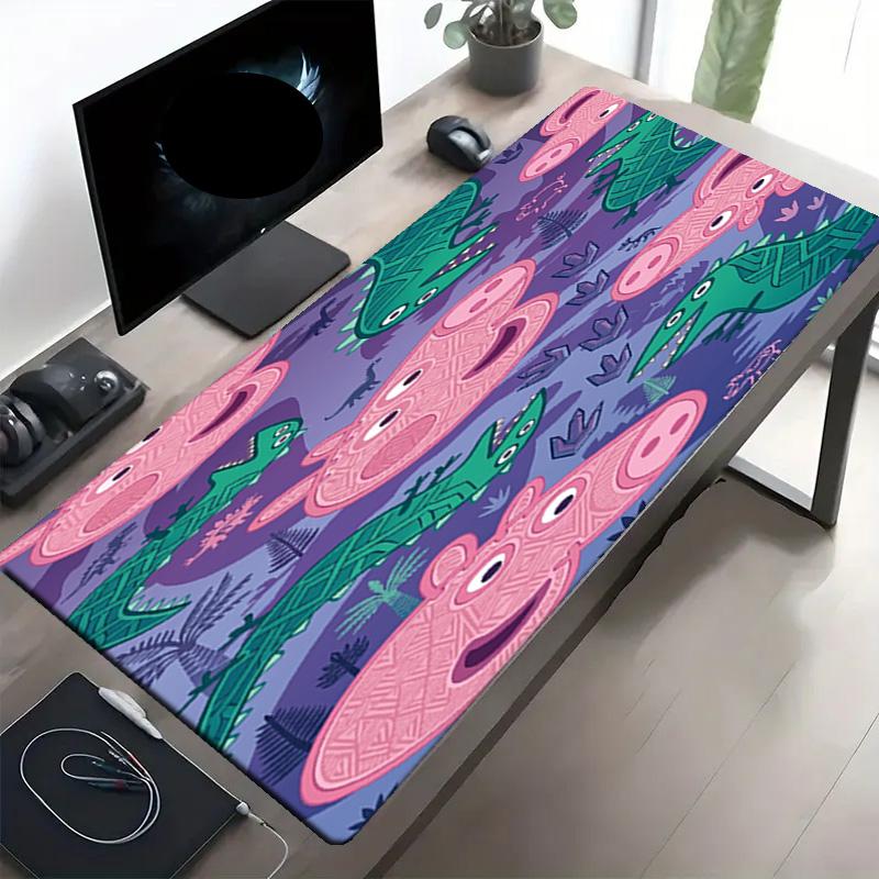 Peppa Pig Print Mouse Pad, Anti‑Slip Desktop keyboard Mat, for PC Laptop Gaming Working Daily Use, Cool Festival Surprise Gift