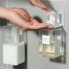 5Pcs Dispenser Bottle Holder Wall Mounted Adhesive Shampoo Lotion Hand Soap Bottle Hanger Bathroom  Rack