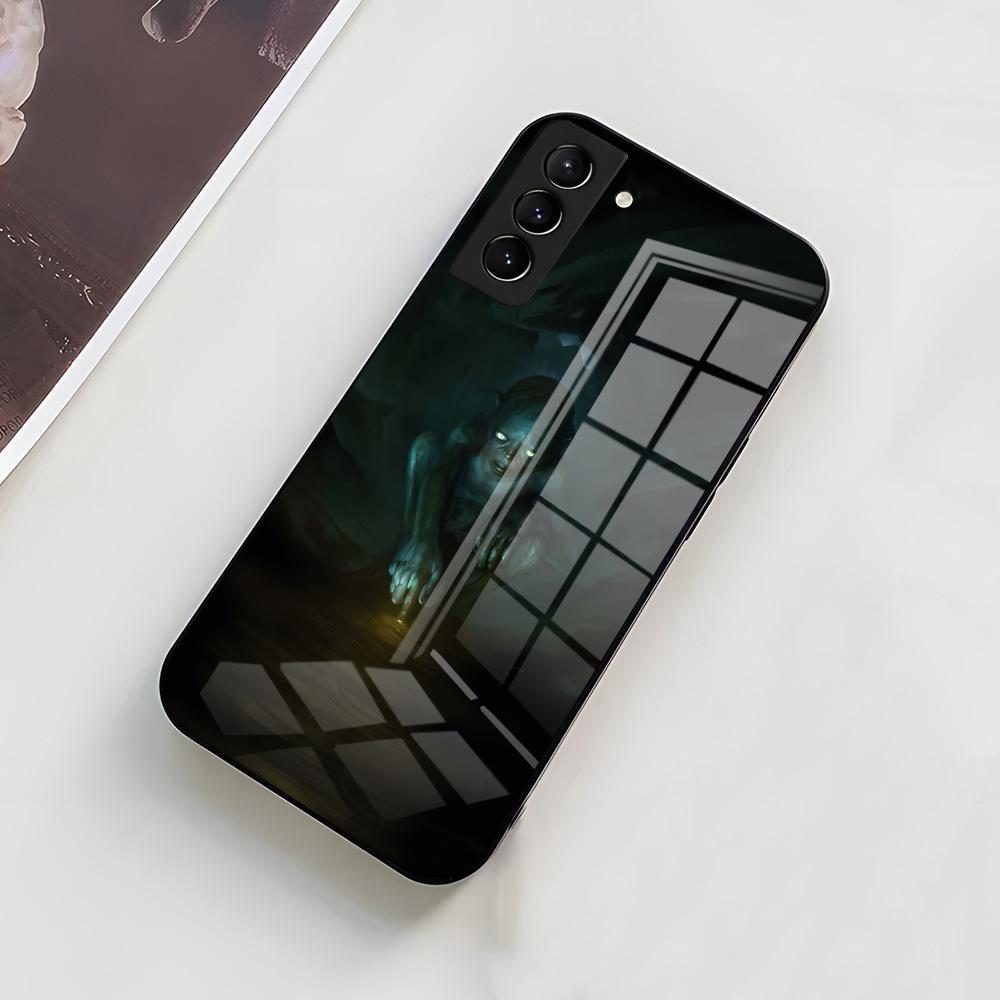 Чехол для телефона L-Lord Of The R-Rings Gollum для Samsung A56 A36 A26 A16 A15 A25 A35 A55 A14 A34 A24 A54 Стеклянный чехол
