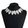 European Style Metal Leaf Pendant Necklace For Women And Men