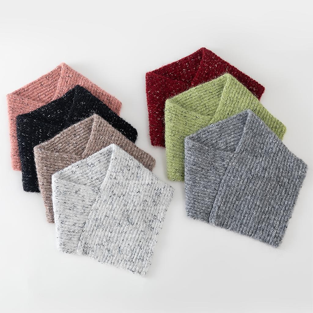 Knitted Fake Collar Woman Winter Keep Warm Ring Scarf Neck Protection Detachable Collar Female Soft Muffler
