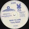12-дюймовая пластинка TONY REBEL - Who Yu Are RN002M Roof Internatio UK Регги, Ска и Даб Б/У