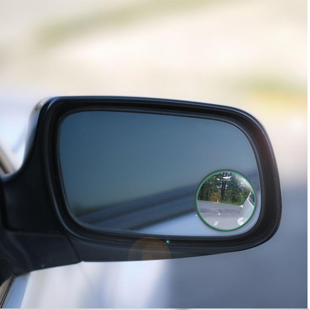 AABJS1 2Pcs Round Frame Convex Blind Spot Mirror Reversing Mirror For Chevrolet Lacetti Aveo Cobalt Cruze Malibu XL Trax Camaro Captiva
