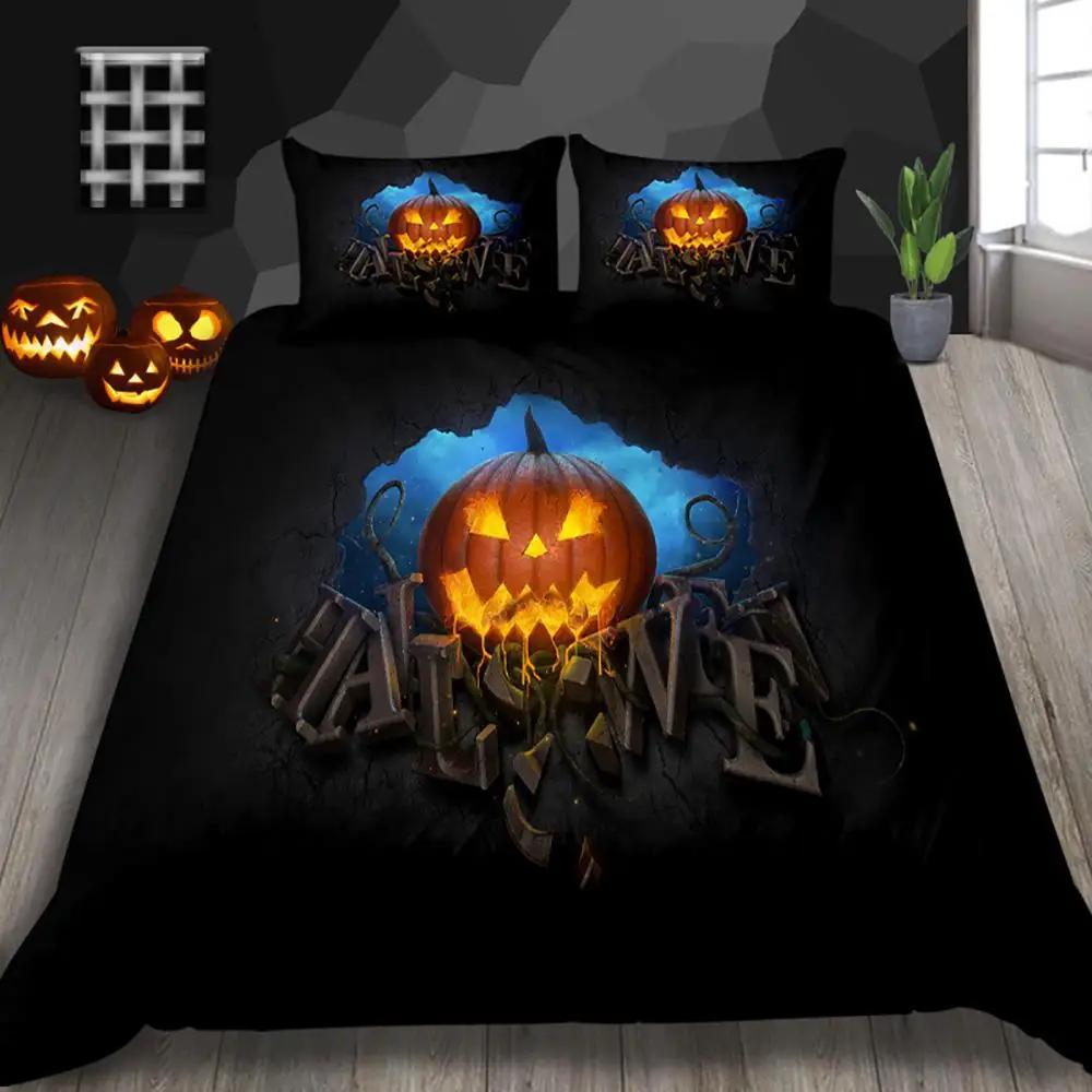 Halloween Duvet Cover Set Bedding Halloween Decor Mysterious Forest Bedding Set Double Queen King Size Quilt Cover