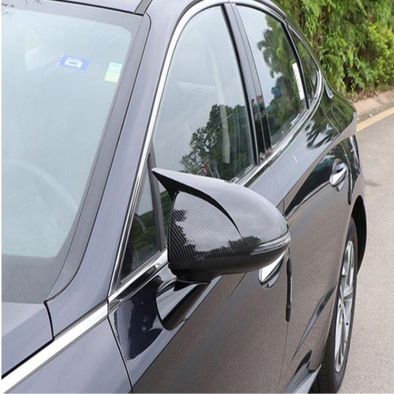 Применимо20-22Современная защитная крышка зеркала заднего вида Sonata из углеродного волокна, чехол для зеркала заднего вида, замена корпуса