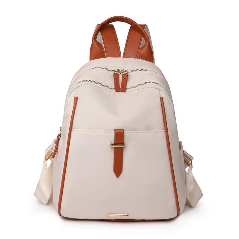 Leisure High Capacity New Women's Backpack Fashionable Color Blocking Nylon Shoulder Bag Commuter Travel Women's Backpack