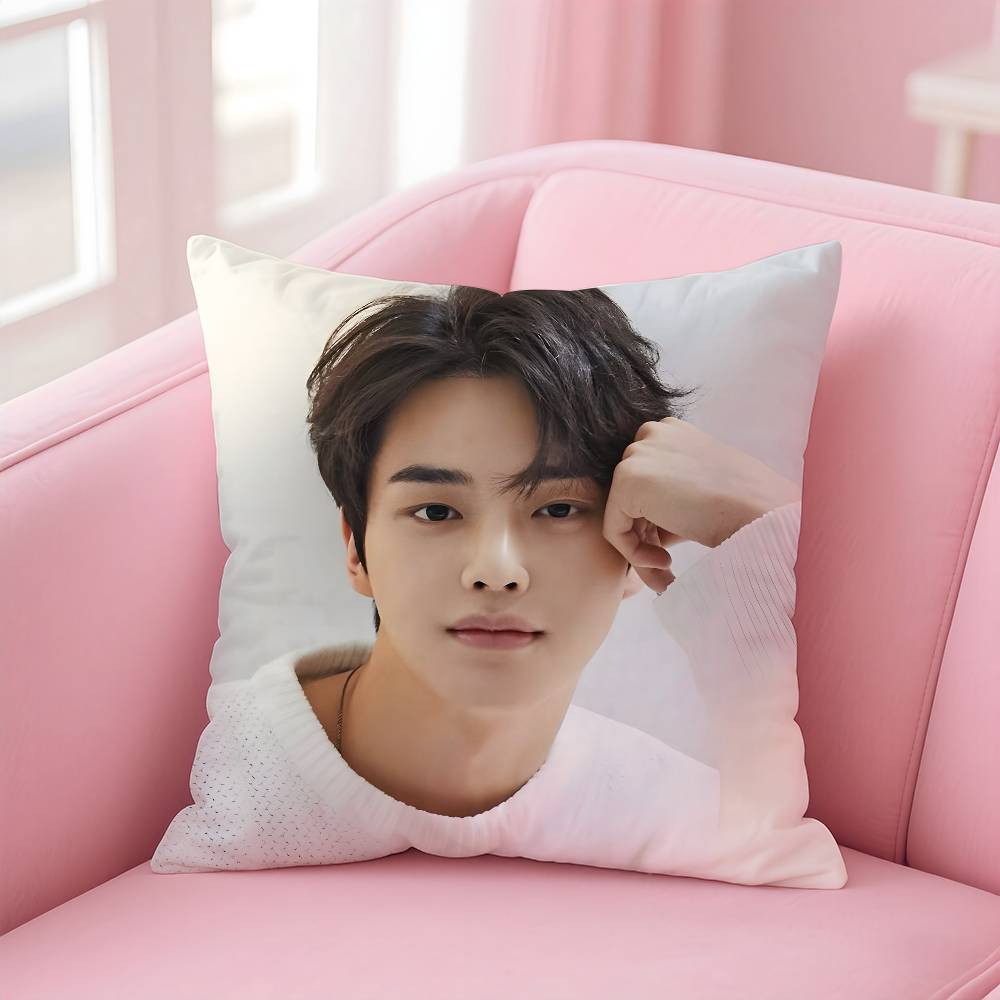 Korean s-Song k-Kang Pillow Case Pattern Printing Pillowcase Living Room Sofa Cushion Cover Bedroom Room Decor