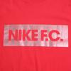 Nike Футболка мужская повседневная модная универсальная с надписью, с круглым вырезом и коротким рукавом, меняющая цвет, Fc, черный, топы, красный, розовый, розово-красный, 805522-657