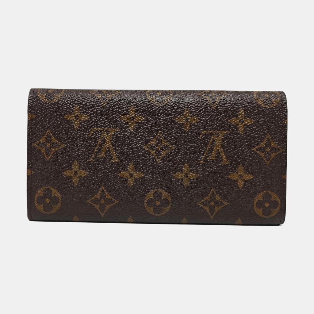 [Б/У] Кошелек Louis Vuitton Emilie 'Коричневый канвас Monogram' - Очень хорошее состояние #73FDE9