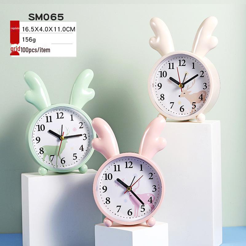 Супер громкий мультяшный металлический настольный будильник - тихий, креативный цифровой будильник