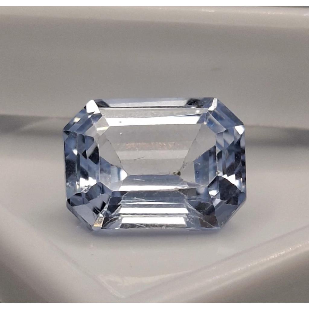 Emerald Cut Natural Aquamarine Sky Blue 7-9 Ct Stunning Certified Gemstone