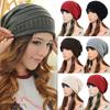 Unisex Winter Plicate Baggy Beanie Knit Crochet Ski Cap Oversized Slouch Hat