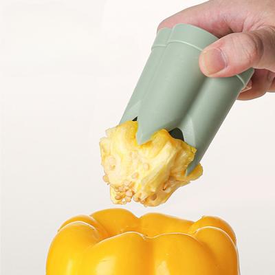 Удалитель семян Современный простой бытовой кухонный набор гаджетов Модный креативный удалитель семян Болгарский перец Tigerskin Удалитель сердцевины перца