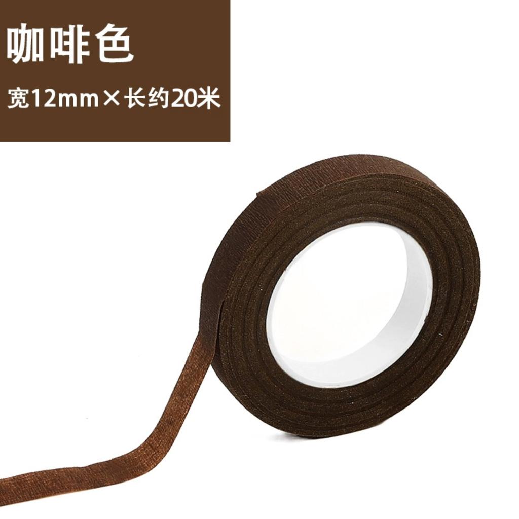 Флористическая лента 1,2 см Зеленая бумажная лента Ручная работа DIY Цветочная композиция Цветная стеблевая лента для цветов