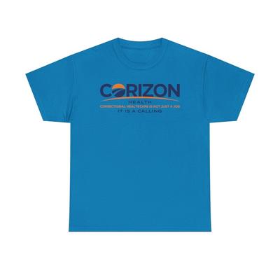 Футболка Corizon Health - Футболка с логотипом компании по оказанию медицинских услуг в тюрьмах - Исправительная