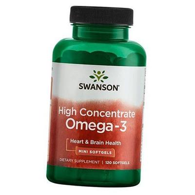 Омега-3 высокой концентрации, High Concentrate Omega-3, 120гелкапс (67280008)