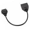 Black OBD1 12 Pin to OBD2 Cable OBDI to OBDII Adaptor  Vehicle Inspection
