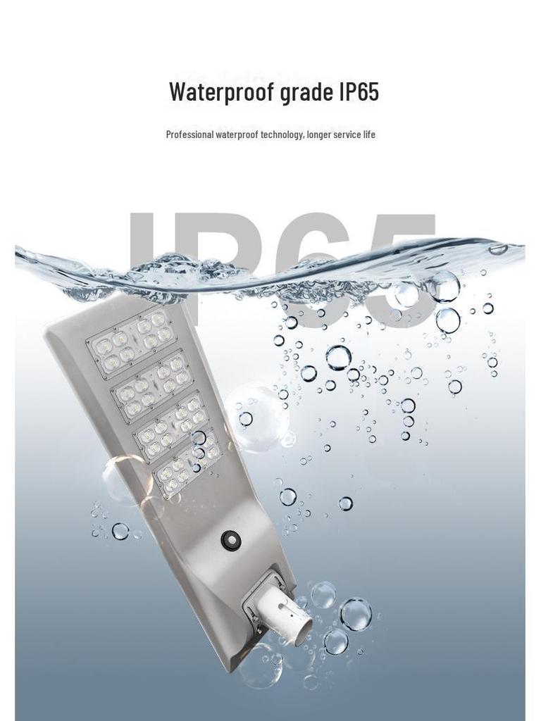 45W Outdoor Solar LED Street Light - 365-Day Automatic Operation