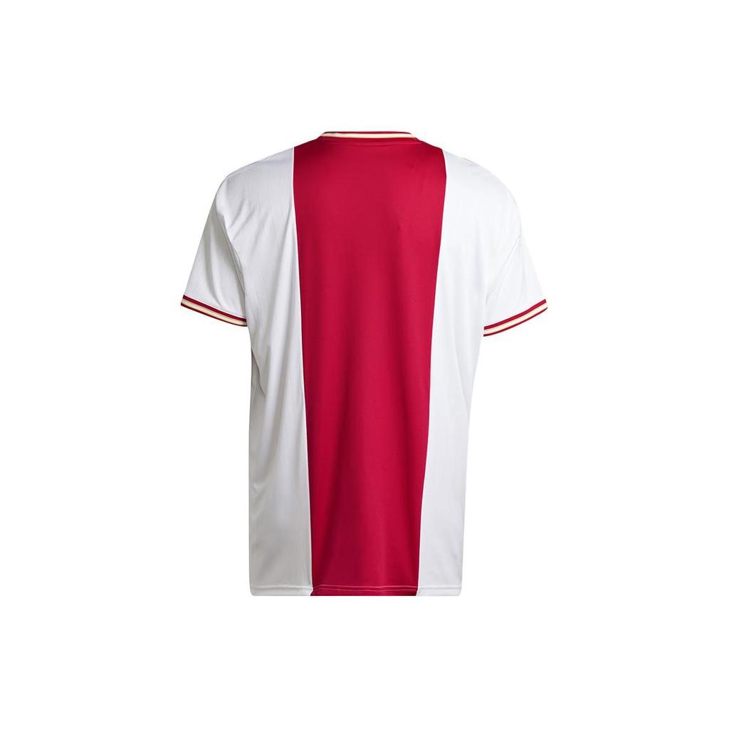 Adidas Футбольная рубашка Ajax 22/23 Home Fan Edition с v-образным вырезом и коротким рукавом, мужские топы, красные, белые H58243