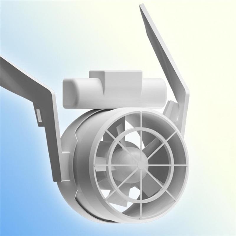 The helmet is equipped with an internal cooling fan, a helmet safety fan, strong wind force, adjustable wind belt, and a helmet fan.