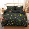 3D Geometric Bedding Set Bohemian Style Sun Eye Star Floral Wing Abstract Pattern Print Duvet Cover Microfiber King Quilt Cover
