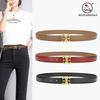 Cowhide Belt Women'S Decorative Shirt Jeans Belt Women'S Leather Belt 2.3Cm