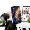 V-Virgin Mary Celestial Grace Phone Case Black Silicone Soft For Samsung Galaxy A73,A72,A71,A70,A53,A52,A51