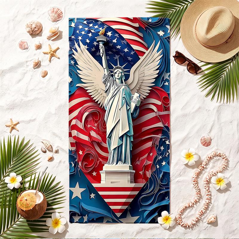 Captain America Soft Beach Towel Stylish Beach Pool Towel for Summer Seaside Vacation Travel