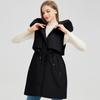 Fashion Winter Coat Female Long Parkas Hooded Detachable Sleeves Faux Fur Collar Thick Warm Women's Jackets