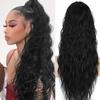Adjustable Drawstring Ponytail Hair Extensions - Long Curly Synthetic Hairpiece for Women - Daily Use -Suitable for All Hair Types