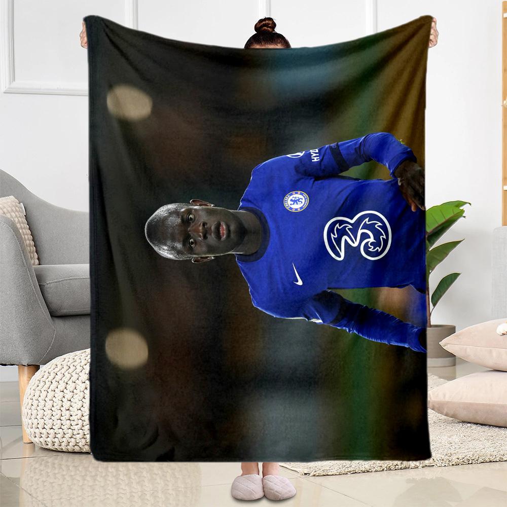 Soccer Player Action Blanket Warmthful Decor Suitable for Seaside Office Chair Couch for All Seasons Stylish Decor Birthday Christmas Gift Blanket