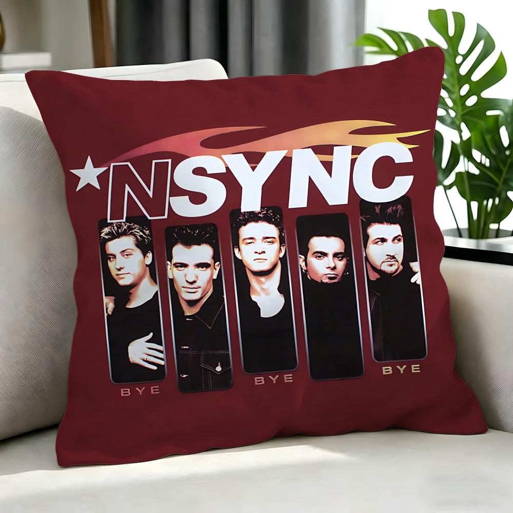 Pop Nsync Cushion Cover Cushion Cover Set 4Pcs 50X50 45X45 40X40 Pillowcase Decorative Sofa Home Decor