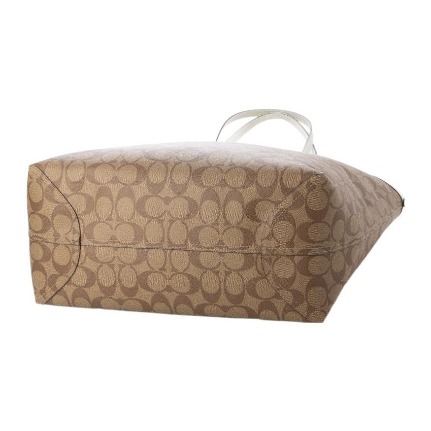 Coach City 33 Classic Monogram Drawstring Closure Tote Bag Women tote Brown 5696-SVV7Q