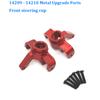 14210 14209 Mjx  Rc Car Hyper Go 1/14 Upgrade Parts Metal Steering Front and For Cup Rear Wheel Seat CNC Aluminum Accessories