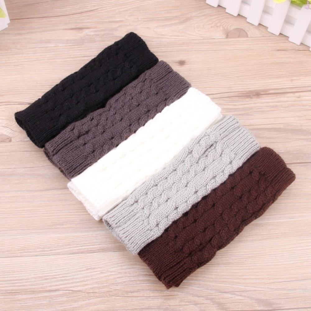 Solid Color Knitting Gloves Thicken Fingerless Glove Comfortable Women Gloves Women
