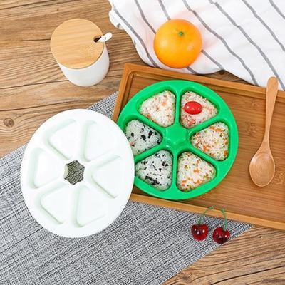 Форма для суши Треугольная форма для онигири Коробка для бэнто Японский набор для приготовления суши Пресс для суши Коробка для рисовых шариков
