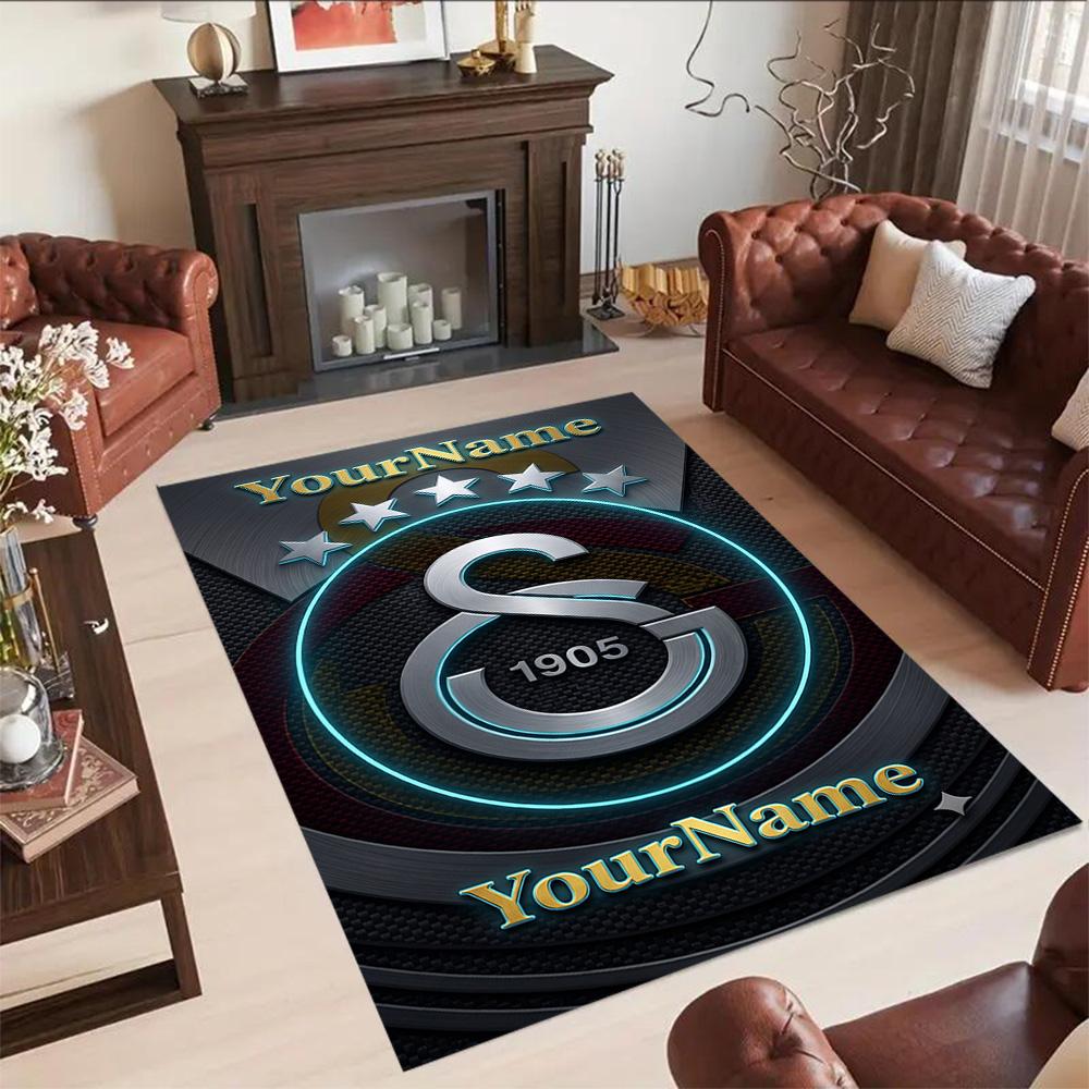 Galatasaray Customized Name Floor Rug Office Rug Perfect For Living Rooms Kitchen Game Room Hallway Antislip Rug Anime Office Decor