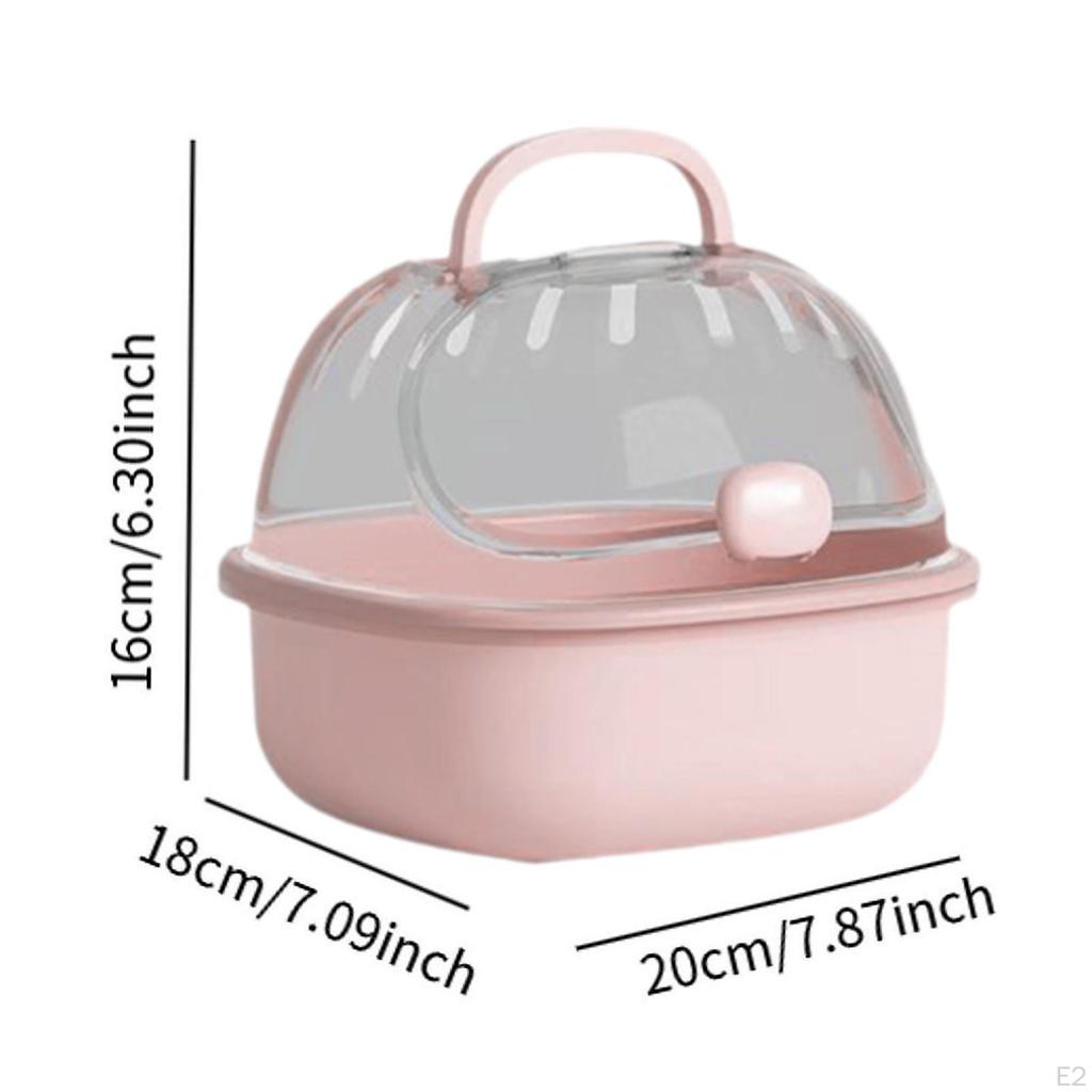 Hamster Carrier Cage Chinchillas Carry Case Portable Dwarf Travel Breathable for