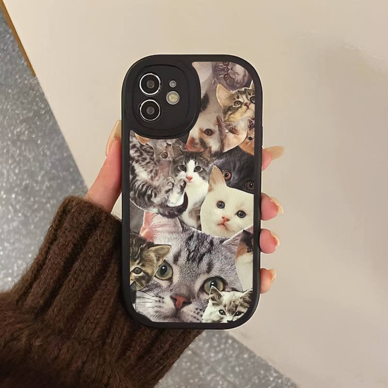 Чехол для телефона Crying Cat Memes, жесткий кожаный чехол для телефона iPhone 13 12 Mini 11 14 Pro Max Xs X Xr 7 8 Plus 6 6s Se 2022, силиконовый