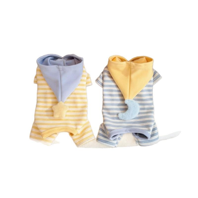 Winter Pet Dog Hooded Pajamas Warm Fleece Jumpsuit Cats Dogs With Traction Hole
