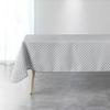 Nappe Rectangulaire - Art-Chic - Blanc - 150 X 240 Cm - 100% Polyester - Finition Biais